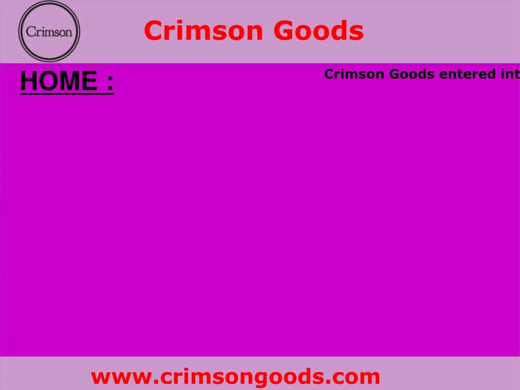 crimson goods