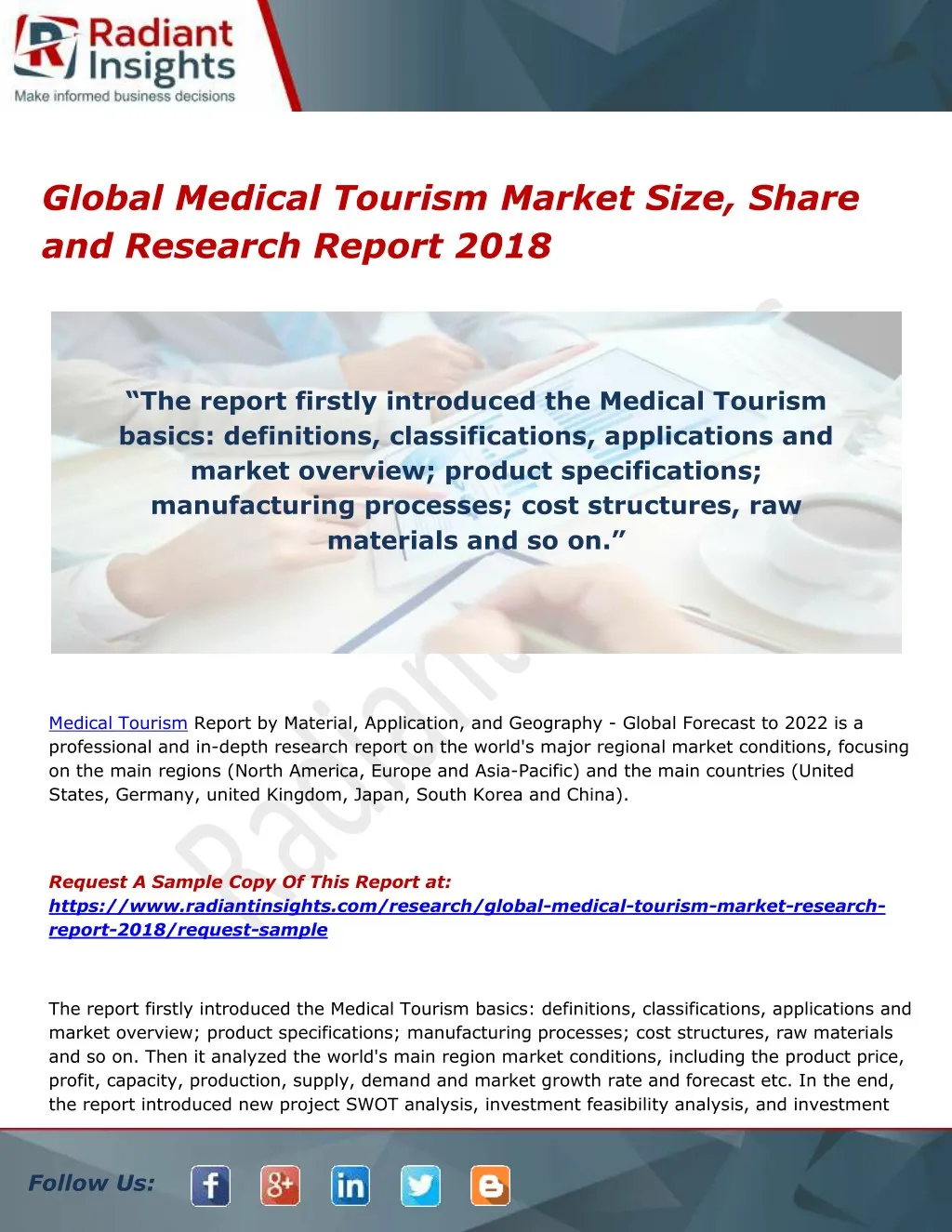 global medical tourism market size share