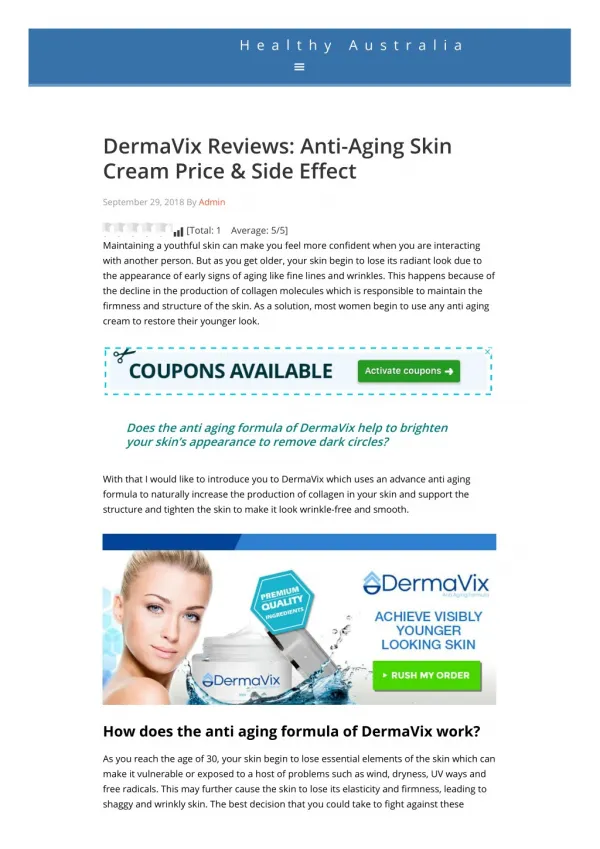 Dermavix Skincare- Skin Hydration Formula At Best Price
