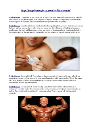 http://supplementforus.com/tevida-canada/ - slide 1