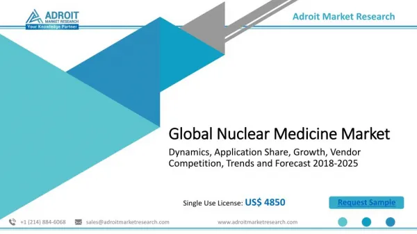Nuclear Medicine Market Analysis, Size, Share, Growth and Forecast by 2025 - Market Research Report