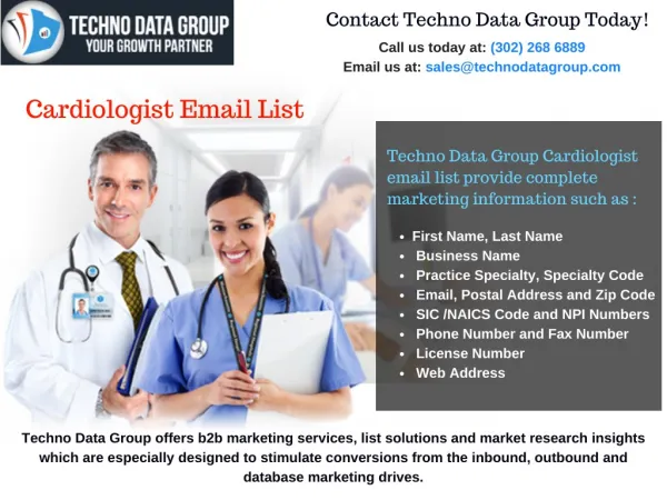 Cardiologist Email List| Cardiologist Mailing list