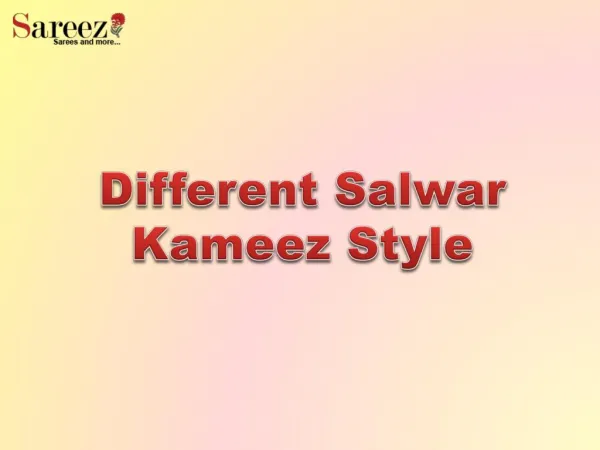 Salwar Kameez Style