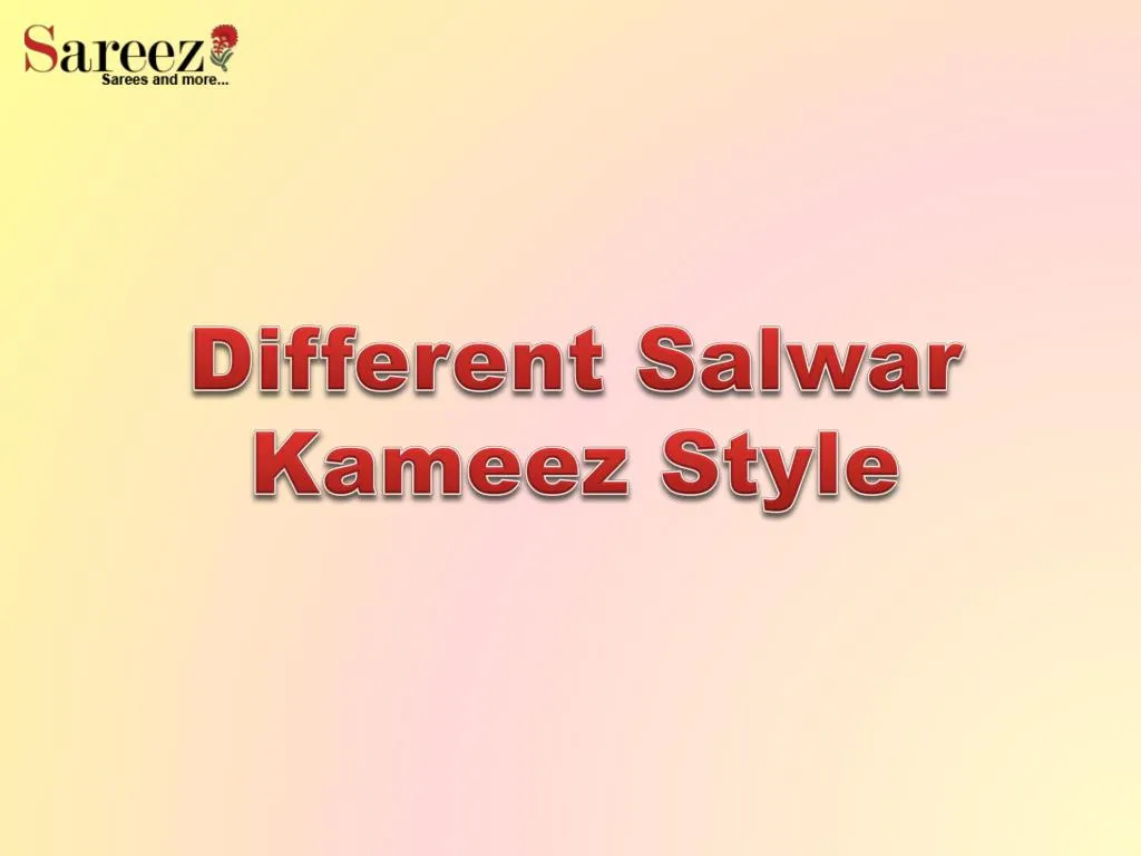different salwar kameez style
