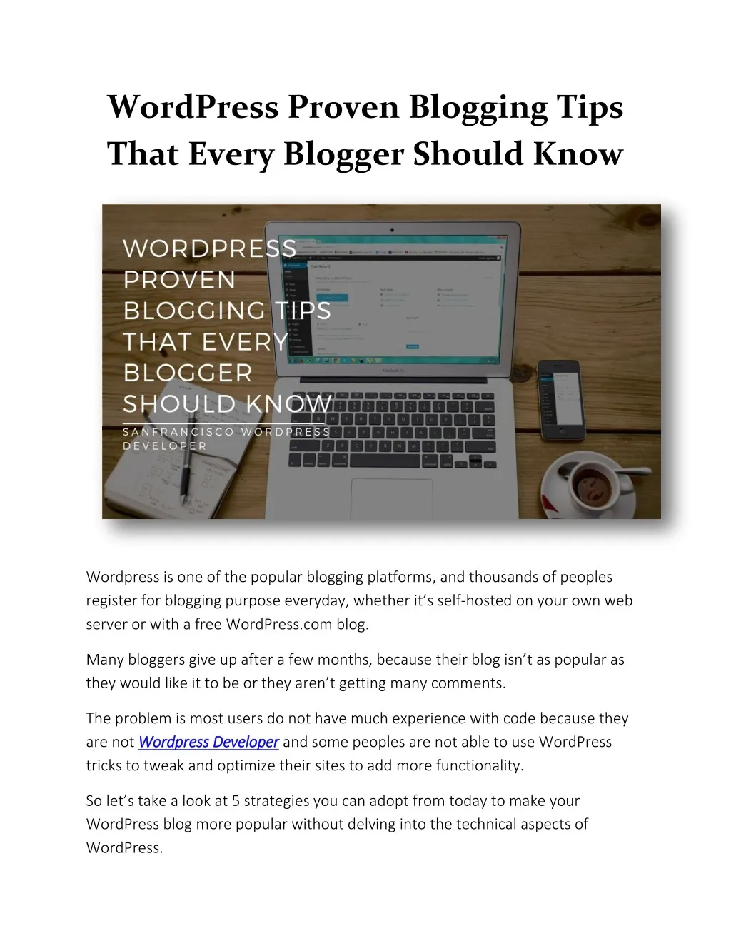 wordpress proven blogging tips that every blogger