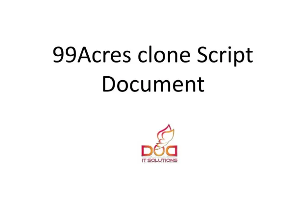 99 Acres clone script Document
