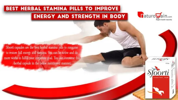 Improve Energy and Strength in Body by Best Herbal Stamina Pills