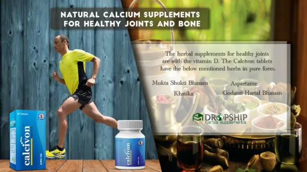 Natural Calcium Supplements for Healthy Joints and Bone