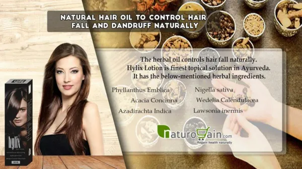 Natural Hair Oil to Control Hair Fall and Dandruff Naturally