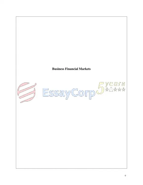 Role of Financial Market | Features of Financial Market