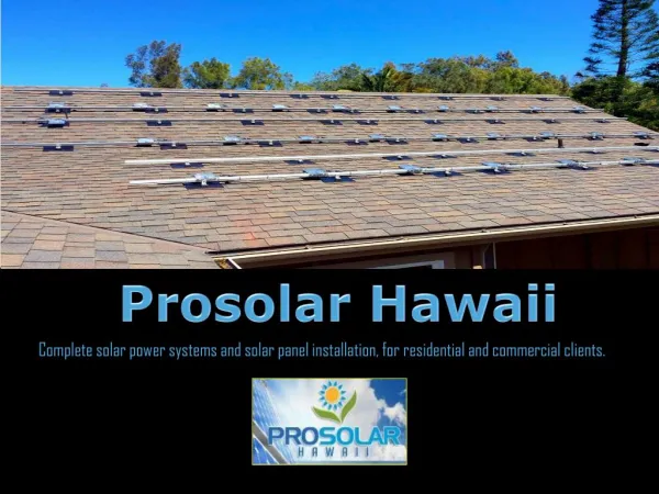 Appropriate Solar Companies in Hawaii -Prosolar Hawaii