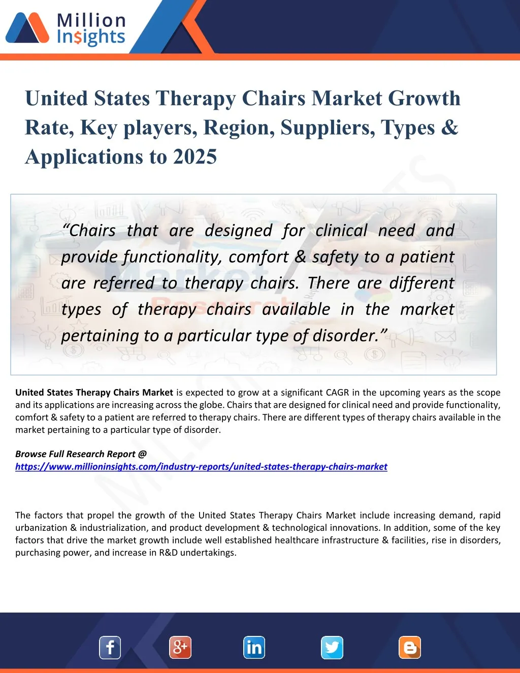 united states therapy chairs market growth rate