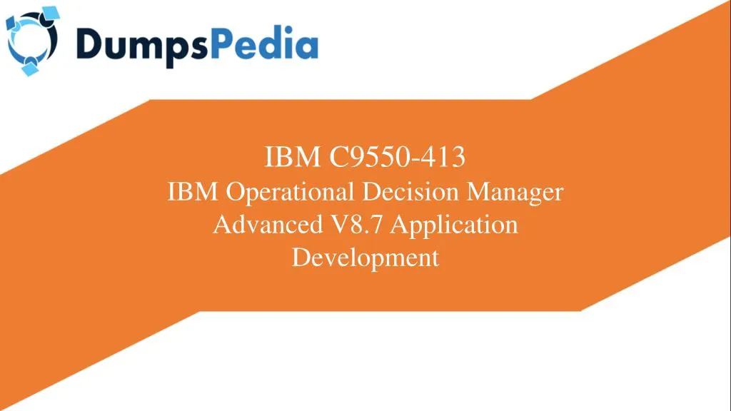 ibm c9550 413 ibm operational decision manager