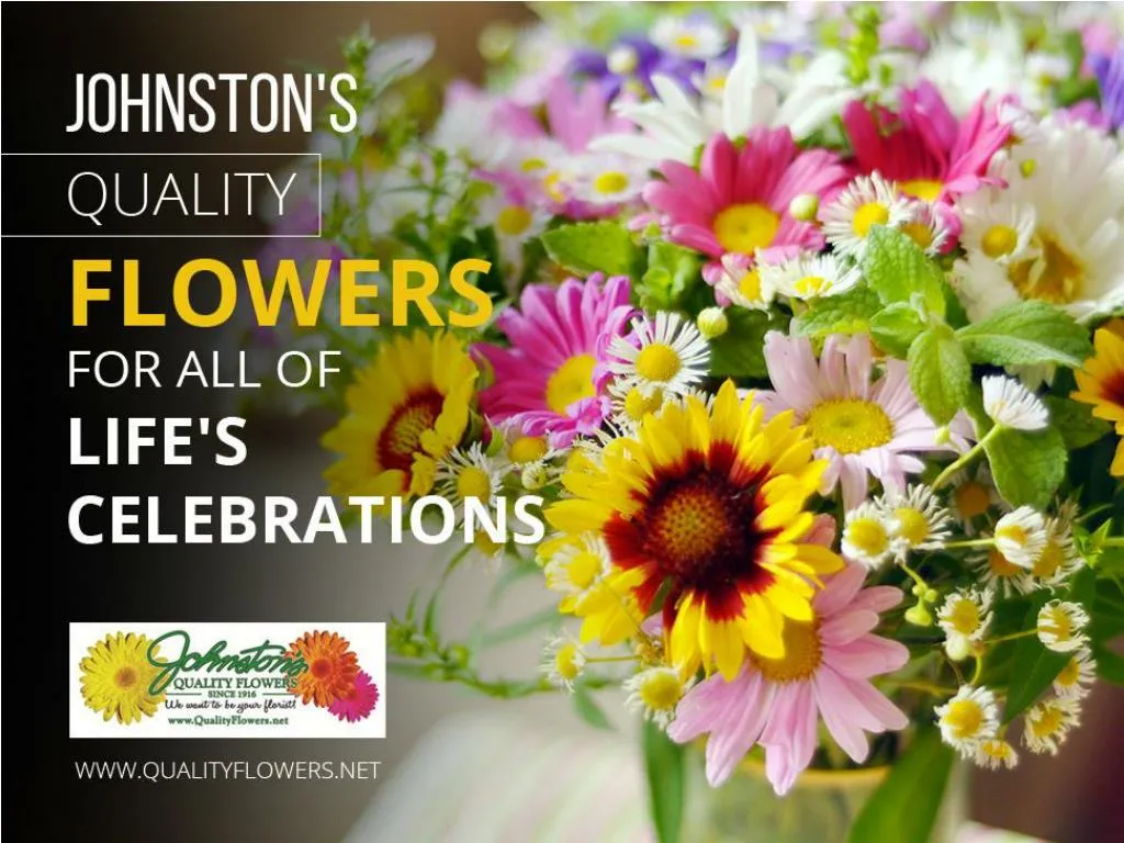 johnston s quality flowers for all of life s celebrations