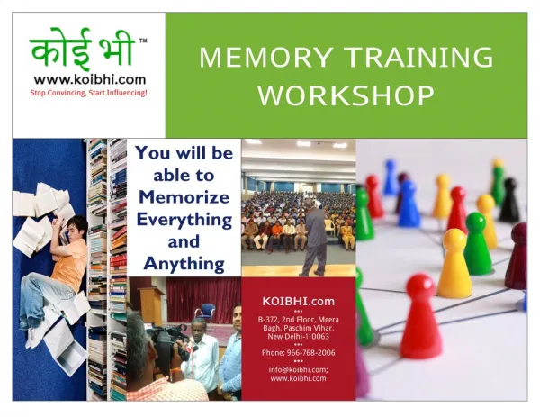 Memory Training In India By Koibhi.com