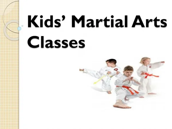 Kids’ Martial Arts Classes