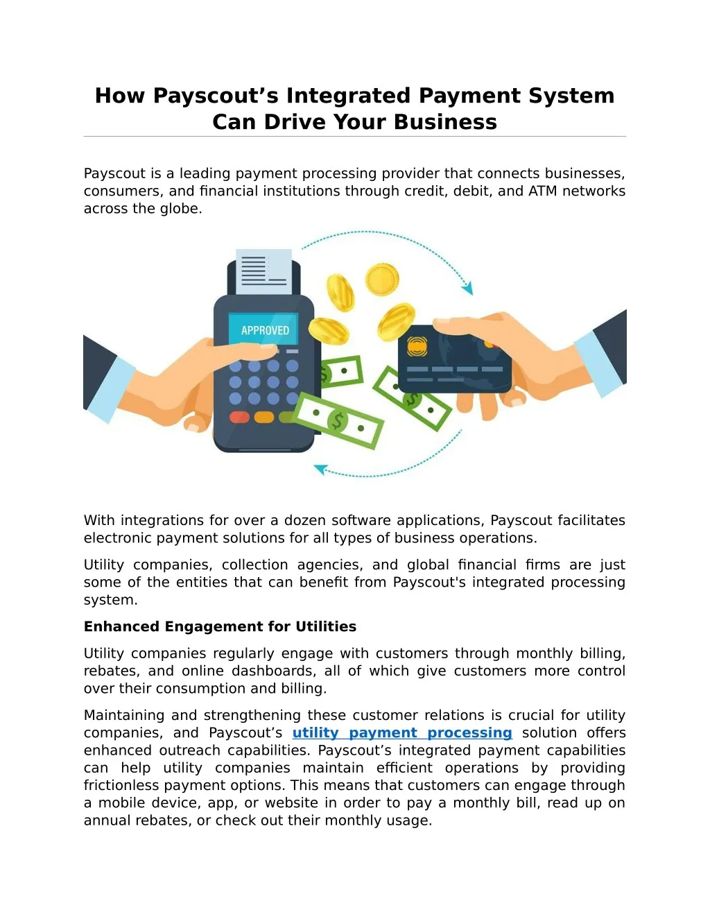 how payscout s integrated payment system