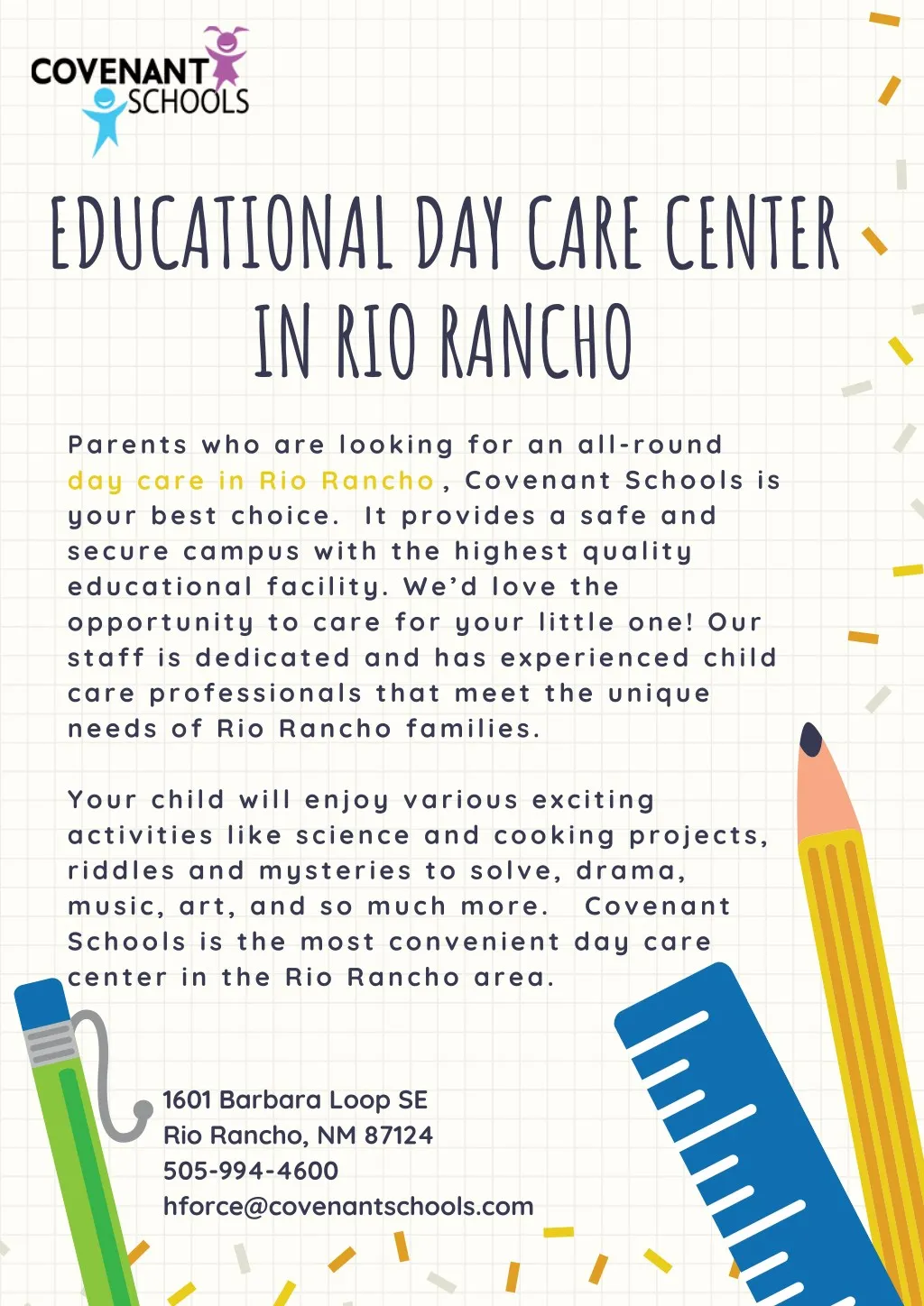 educational day care center in rio rancho