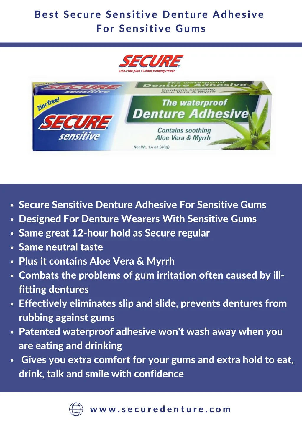 best secure sensitive denture adhesive