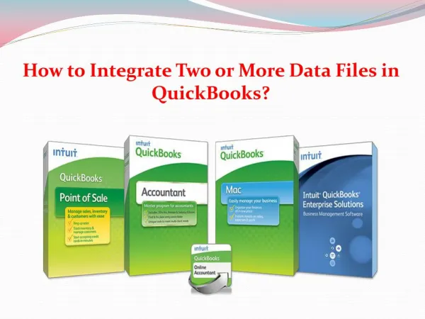 How to Integrate Two or More Data Files in QuickBooks?