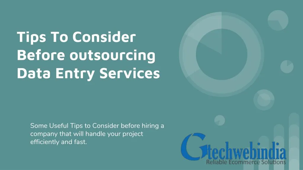 tips to consider before outsourcing data entry services