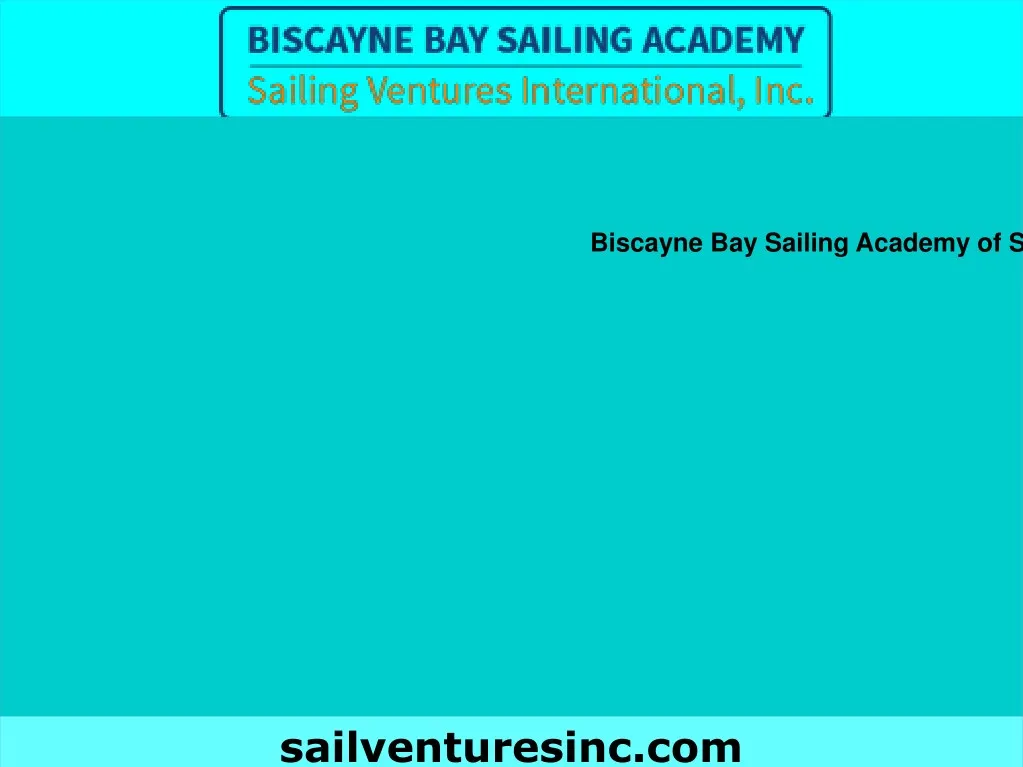 biscayne bay sailing academy of sailing