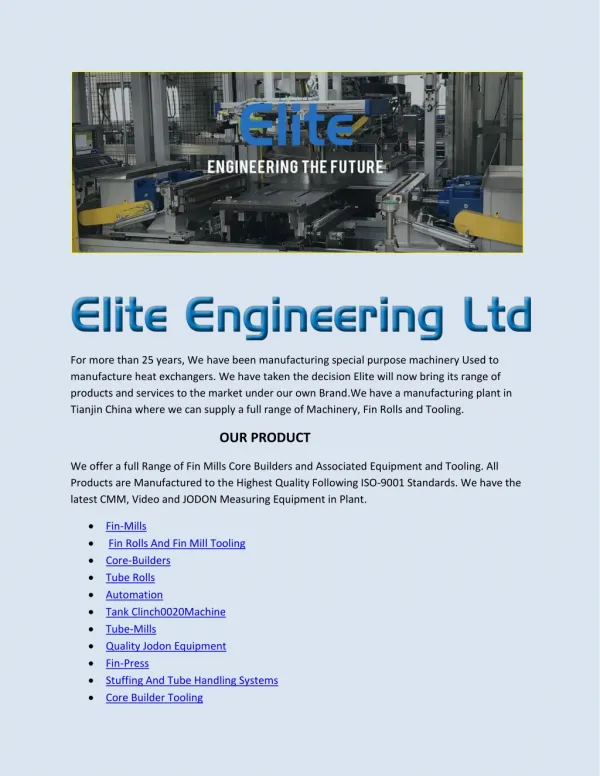 Clinching Machine for Sale -Elite Engineering Ltd