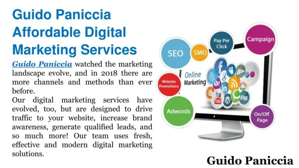Guido Paniccia Affordable Digital Marketing Services