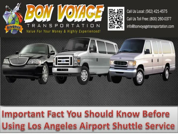 Important Fact You Should Know Before Using Los Angeles Airport Shuttle Service