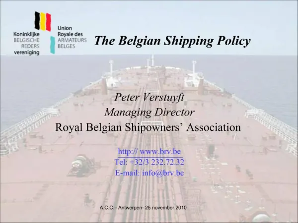 The Belgian Shipping Policy