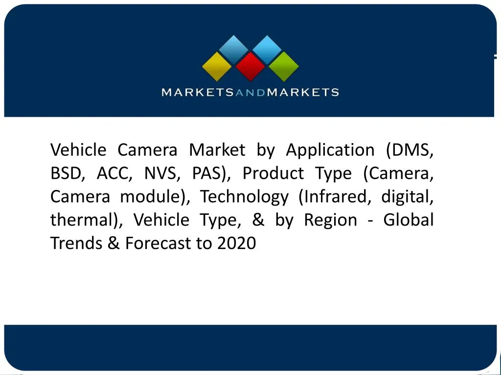 vehicle camera market by application