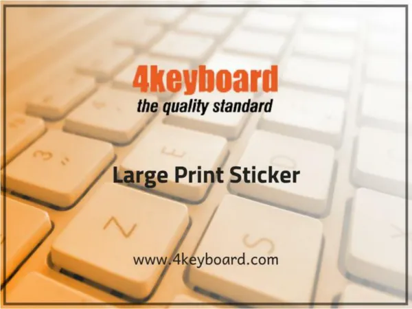 Large print Sticker – 4Keyboard.com
