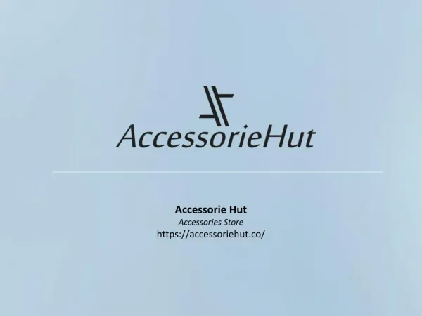Accessorie Hut Accessories Store