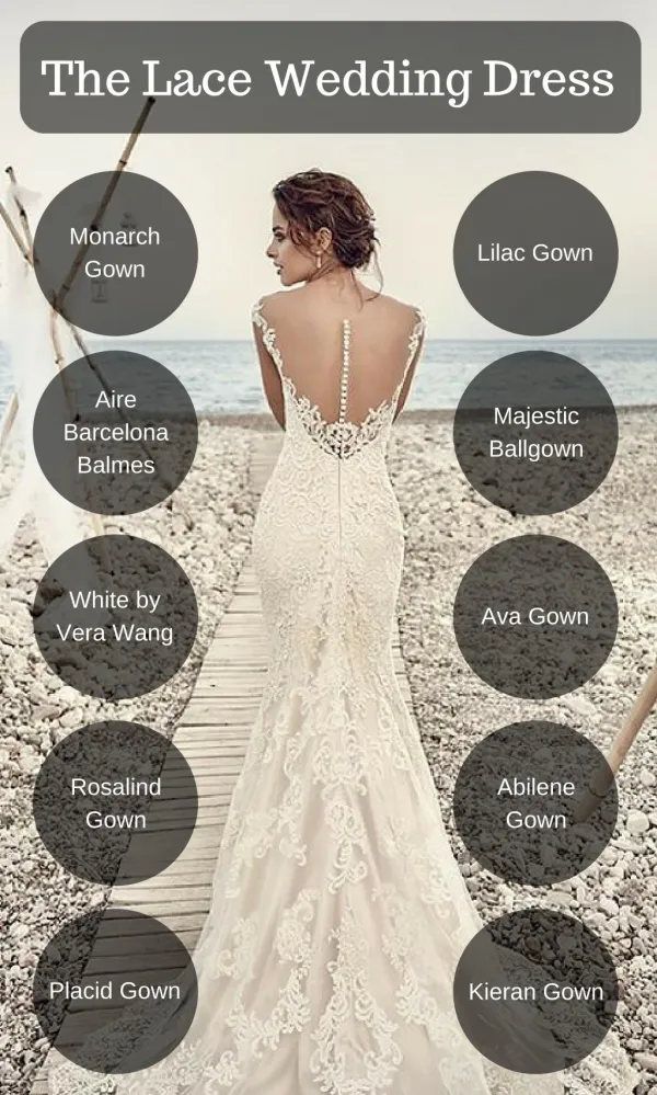 White Lace Wedding Dresses Options