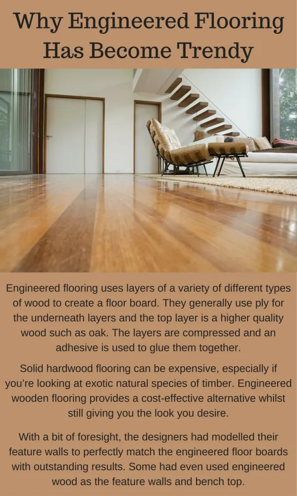 Today's Trends Engineered Flooring For Interior Design