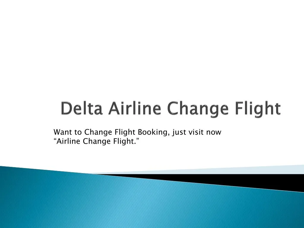 delta airline change flight