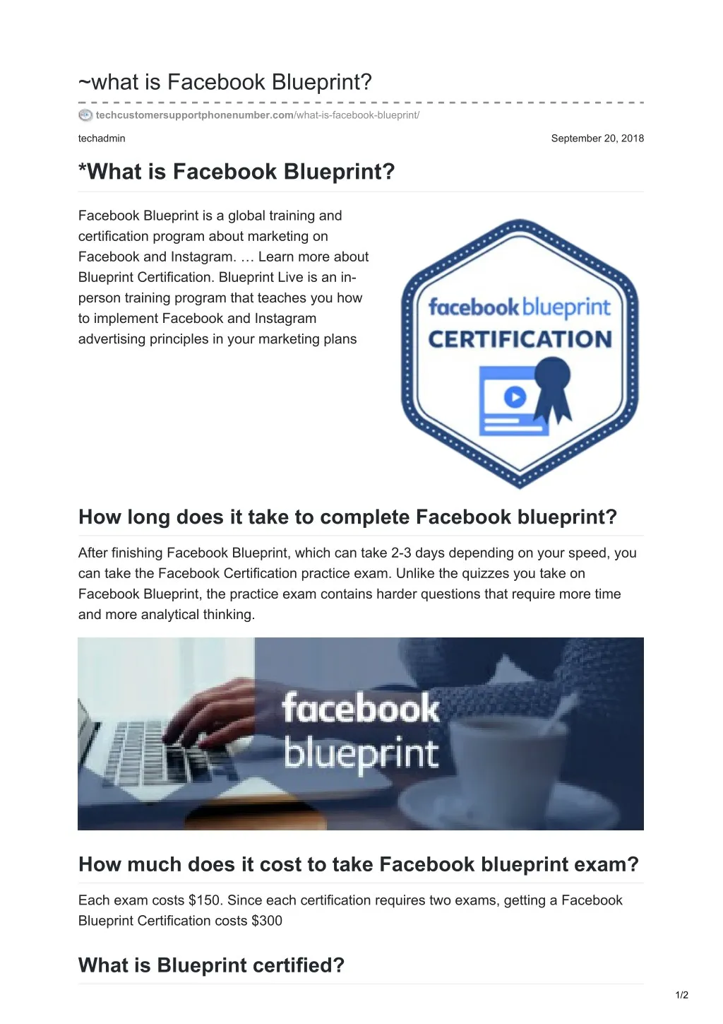 what is facebook blueprint
