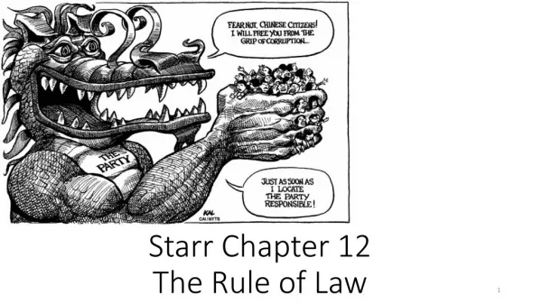 Starr Chapter 12 The Rule of Law