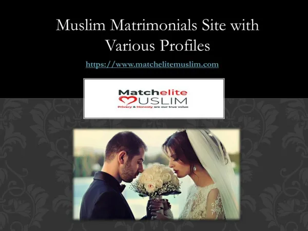 No. 1 Muslim Matrimonials Site in USA and Canada