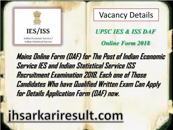 vacancy details