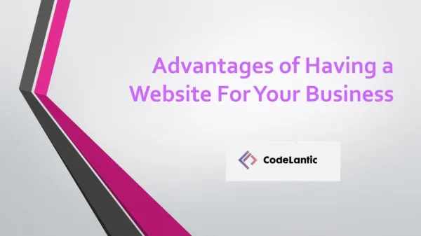 Benefits of having a website for a business