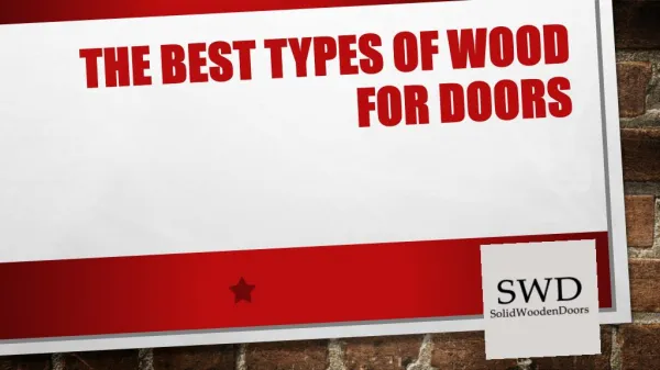 the best types of wood for doors
