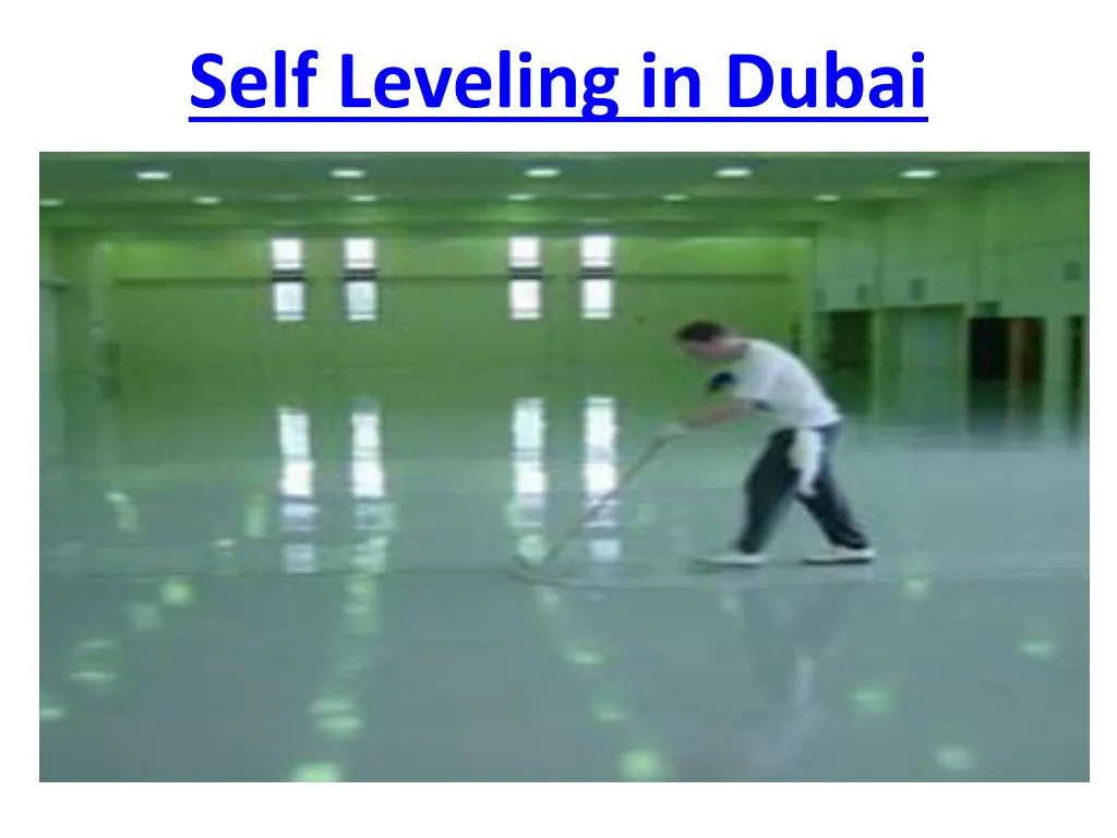 self leveling in dubai