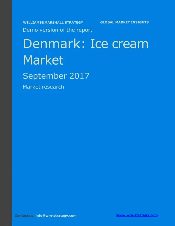 WMStrategy Demo Denmark Ice Cream Market September 2017
