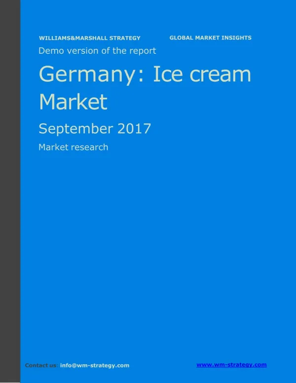 WMStrategy Demo Germany Ice Cream Market September 2017