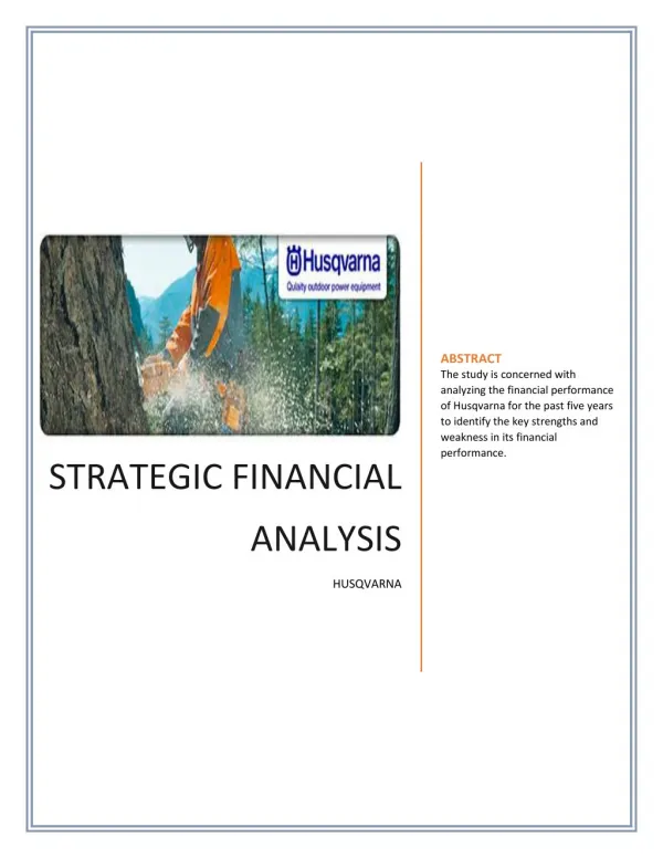 Financial Analysis Definition | Financial Analysis PDF