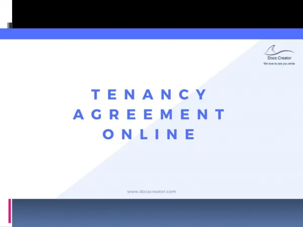 Tenancy agreement online