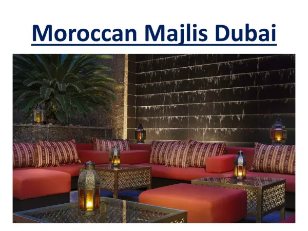 mororoccan Majlis Dubai