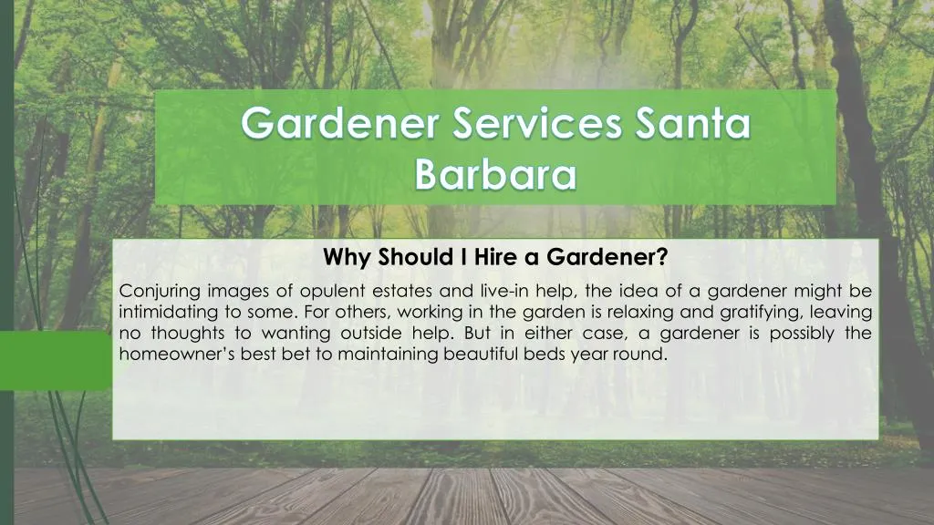 gardener services santa barbara