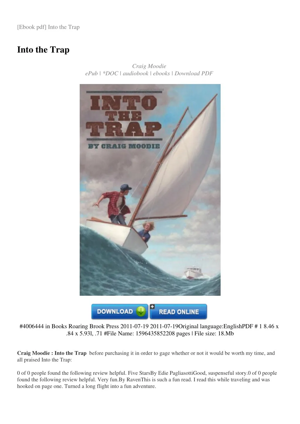 ebook pdf into the trap